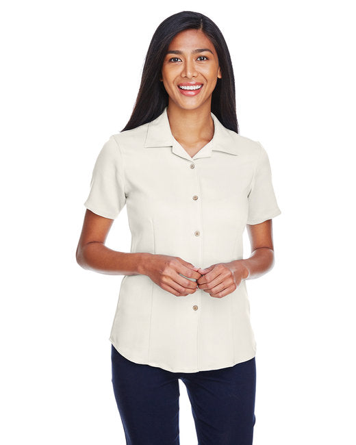 M570W Harriton Ladies' Bahama Cord Camp Shirt