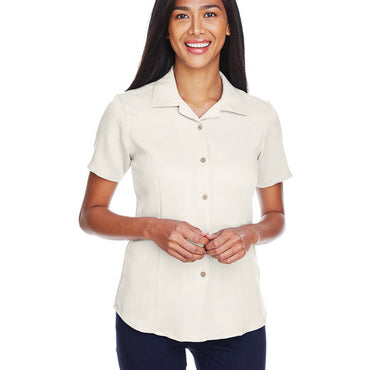 M570W Harriton Ladies' Bahama Cord Camp Shirt