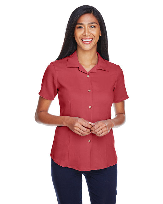 M570W Harriton Ladies' Bahama Cord Camp Shirt