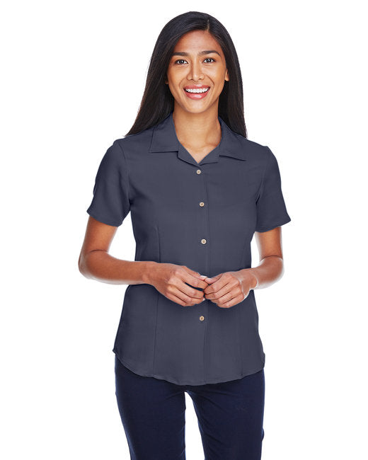 M570W Harriton Ladies' Bahama Cord Camp Shirt