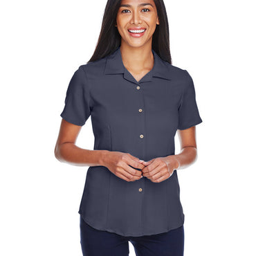 M570W Harriton Ladies' Bahama Cord Camp Shirt