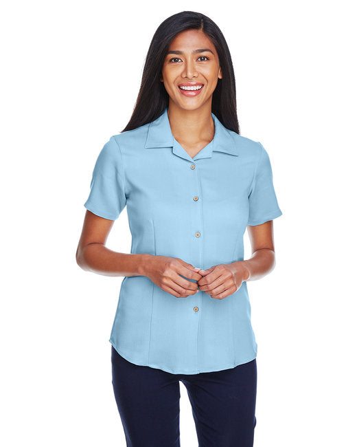 M570W Harriton Ladies' Bahama Cord Camp Shirt