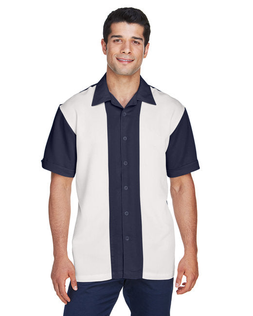 M575 Harriton Men's Two-Tone Camp Shirt