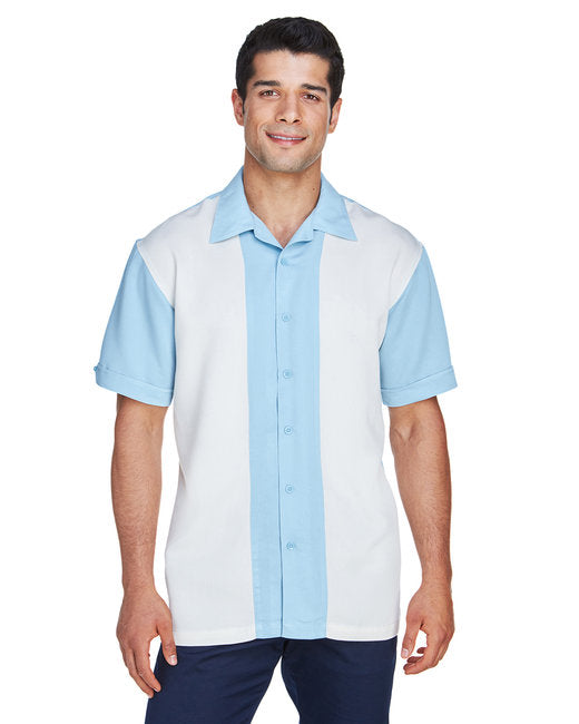 M575 Harriton Men's Two-Tone Camp Shirt