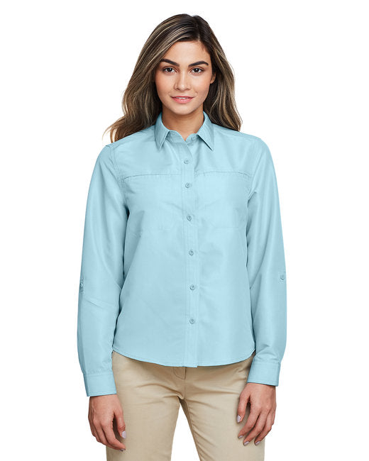 M580LW Harriton Ladies' Key West Long-Sleeve Performance Staff Shirt