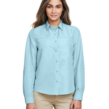 M580LW Harriton Ladies' Key West Long-Sleeve Performance Staff Shirt