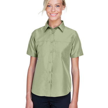 M580W Harriton Ladies' Key West Short-Sleeve Performance Staff Shirt