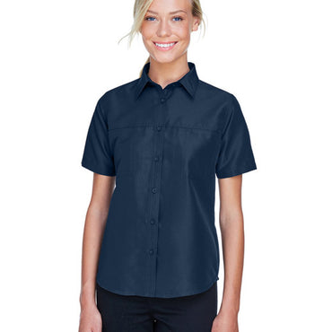 M580W Harriton Ladies' Key West Short-Sleeve Performance Staff Shirt