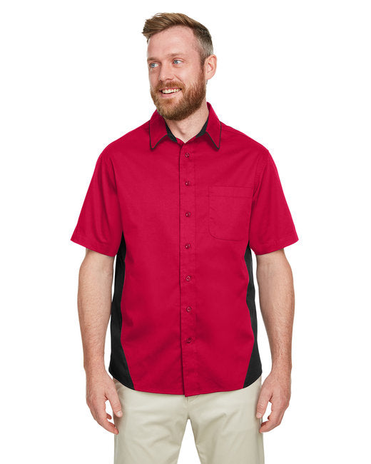 M586 Harriton Men's Flash IL Colorblock Short Sleeve Shirt