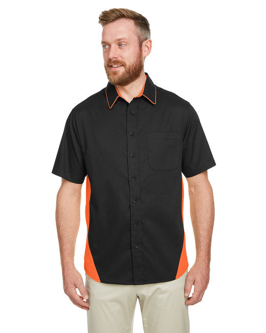 M586T Harriton Men's Tall Flash IL Colorblock Short Sleeve Shirt