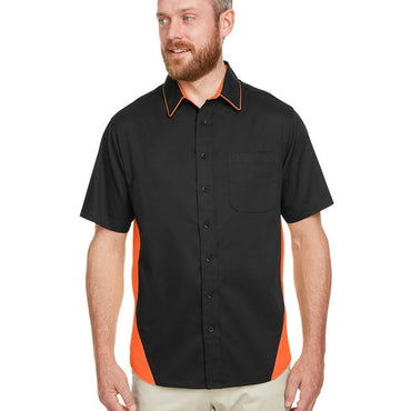 M586T Harriton Men's Tall Flash IL Colorblock Short Sleeve Shirt