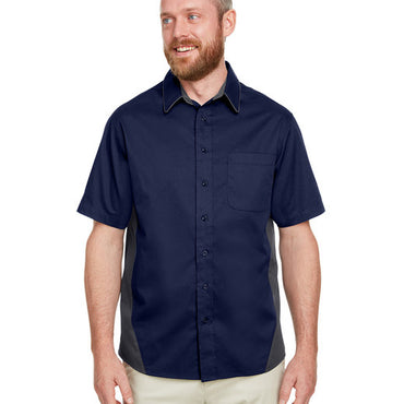 M586T Harriton Men's Tall Flash IL Colorblock Short Sleeve Shirt