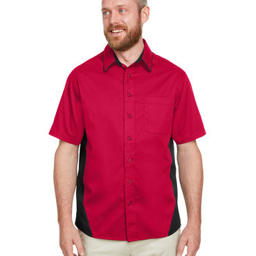 M586T Harriton Men's Tall Flash IL Colorblock Short Sleeve Shirt