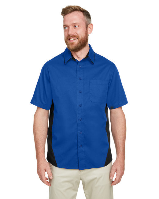 M586T Harriton Men's Tall Flash IL Colorblock Short Sleeve Shirt