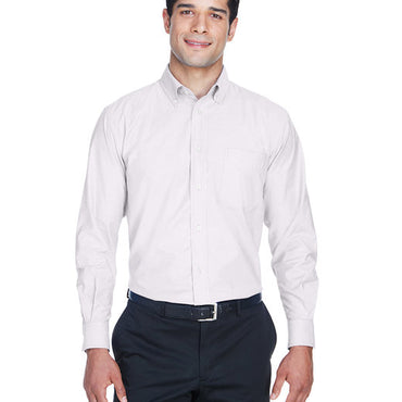 M600 Harriton Men's Long-Sleeve Oxford with Stain-Release