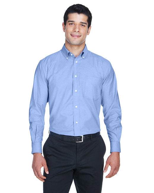 M600 Harriton Men's Long-Sleeve Oxford with Stain-Release