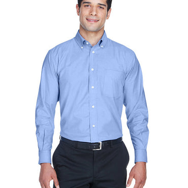 M600 Harriton Men's Long-Sleeve Oxford with Stain-Release