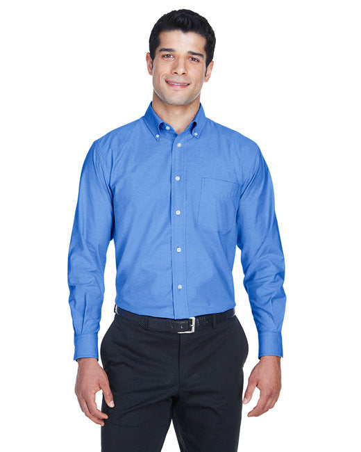 M600 Harriton Men's Long-Sleeve Oxford with Stain-Release