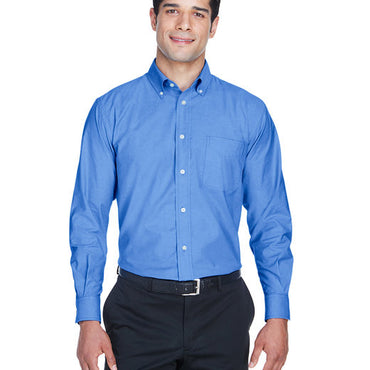 M600 Harriton Men's Long-Sleeve Oxford with Stain-Release