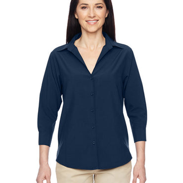 M610W Harriton Ladies' Paradise 3/4-Sleeve Performance Shirt