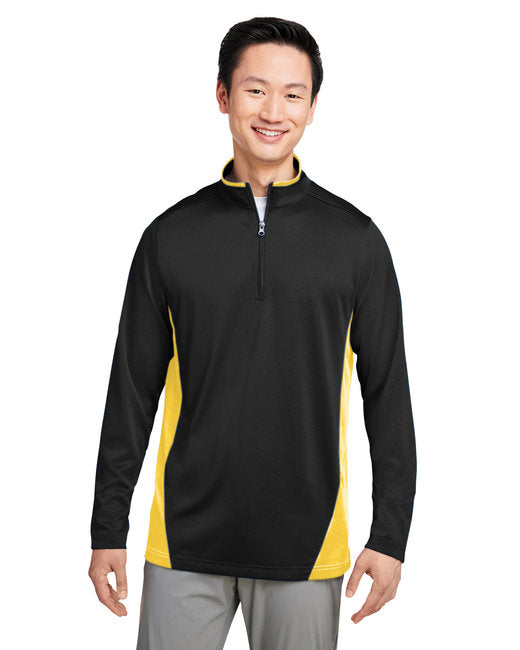 M786 Harriton Men's Flash Snag Protection Plus IL Colorblock Quarter-Zip