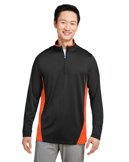 M786 Harriton Men's Flash Snag Protection Plus IL Colorblock Quarter-Zip