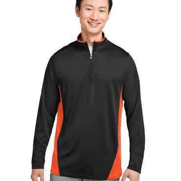 M786 Harriton Men's Flash Snag Protection Plus IL Colorblock Quarter-Zip