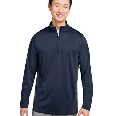 M786 Harriton Men's Flash Snag Protection Plus IL Colorblock Quarter-Zip