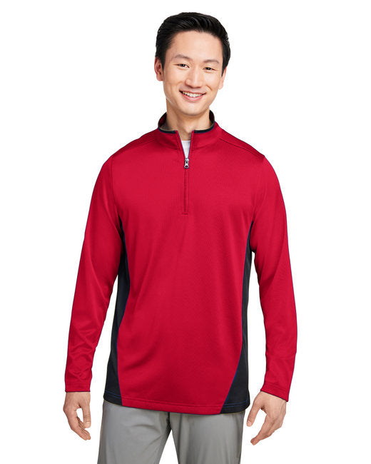 M786 Harriton Men's Flash Snag Protection Plus IL Colorblock Quarter-Zip