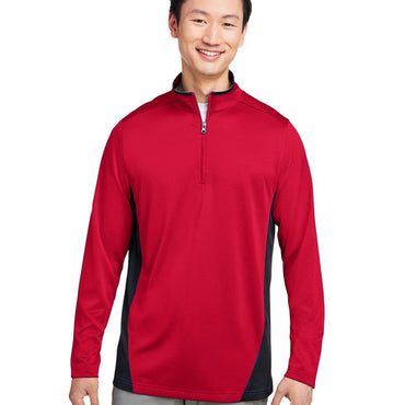 M786 Harriton Men's Flash Snag Protection Plus IL Colorblock Quarter-Zip