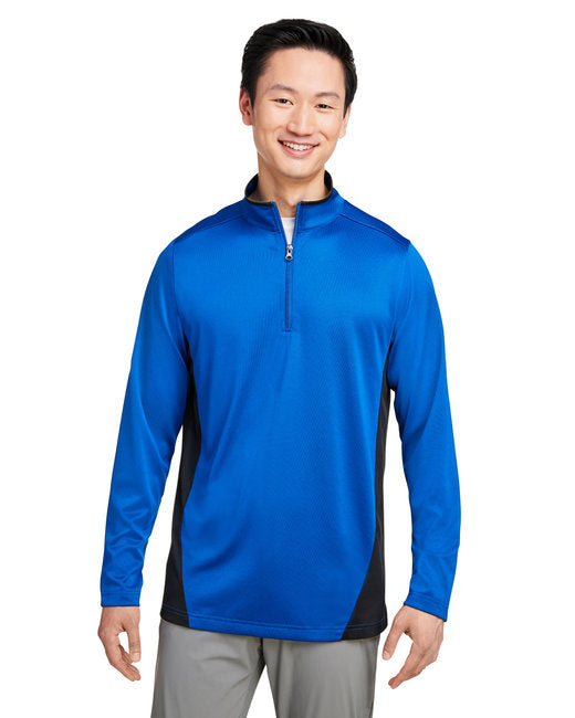 M786 Harriton Men's Flash Snag Protection Plus IL Colorblock Quarter-Zip