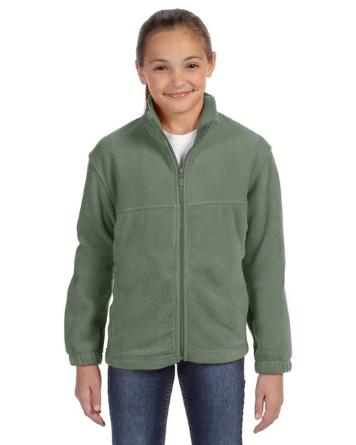 M990Y Harriton Youth 8 oz. Full-Zip Fleece