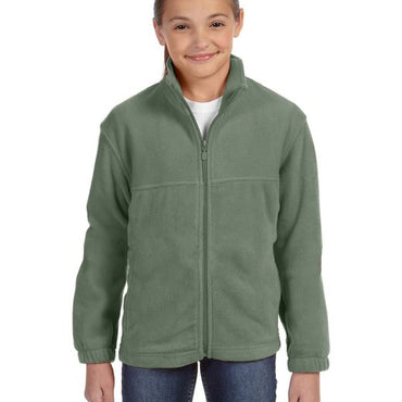 M990Y Harriton Youth 8 oz. Full-Zip Fleece