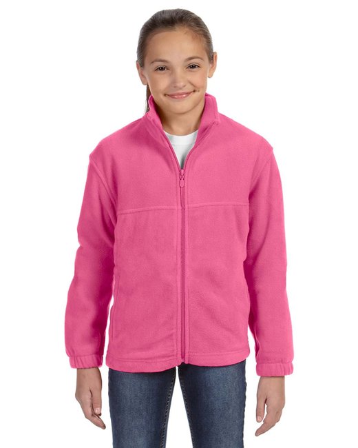 M990Y Harriton Youth 8 oz. Full-Zip Fleece