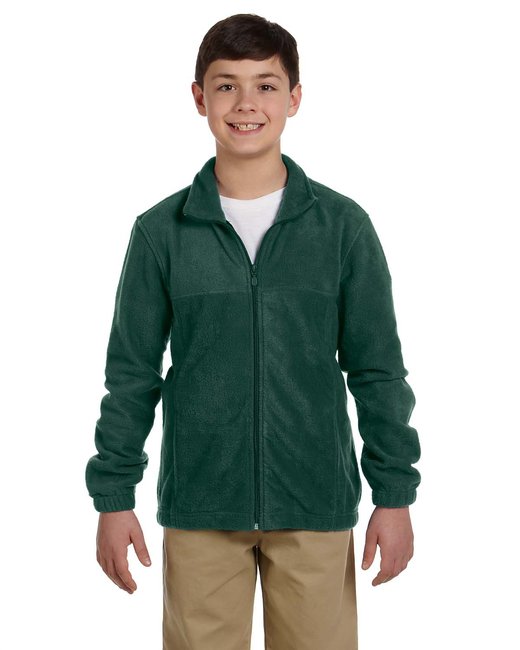 M990Y Harriton Youth 8 oz. Full-Zip Fleece