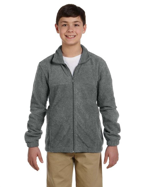 M990Y Harriton Youth 8 oz. Full-Zip Fleece