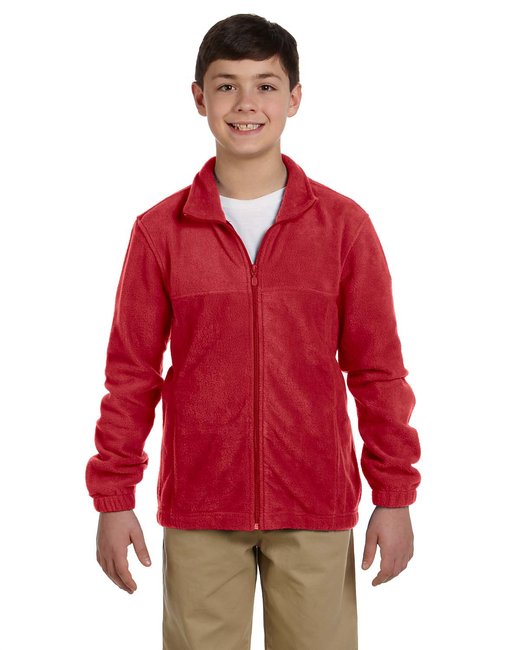 M990Y Harriton Youth 8 oz. Full-Zip Fleece