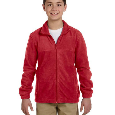 M990Y Harriton Youth 8 oz. Full-Zip Fleece