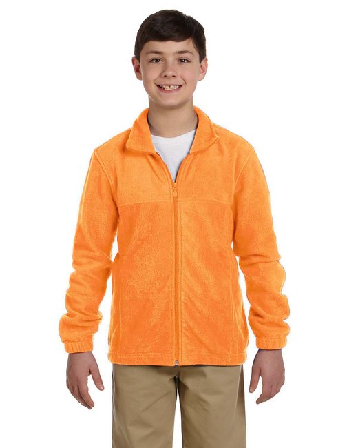 M990Y Harriton Youth 8 oz. Full-Zip Fleece