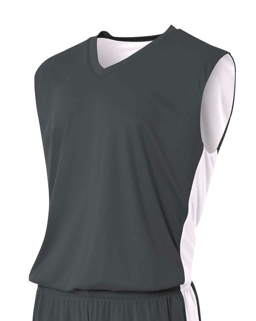 N2320 A4 Adult Reversible Moisture Management Muscle Shirt