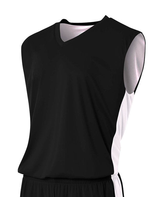 N2320 A4 Adult Reversible Moisture Management Muscle Shirt