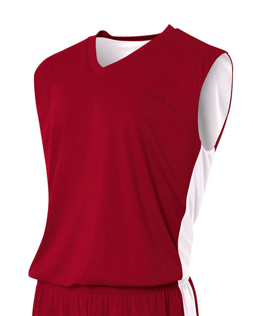 N2320 A4 Adult Reversible Moisture Management Muscle Shirt