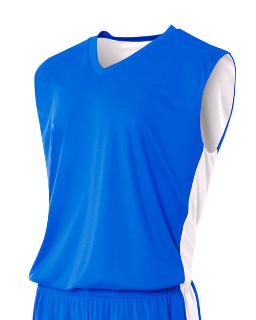 N2320 A4 Adult Reversible Moisture Management Muscle Shirt