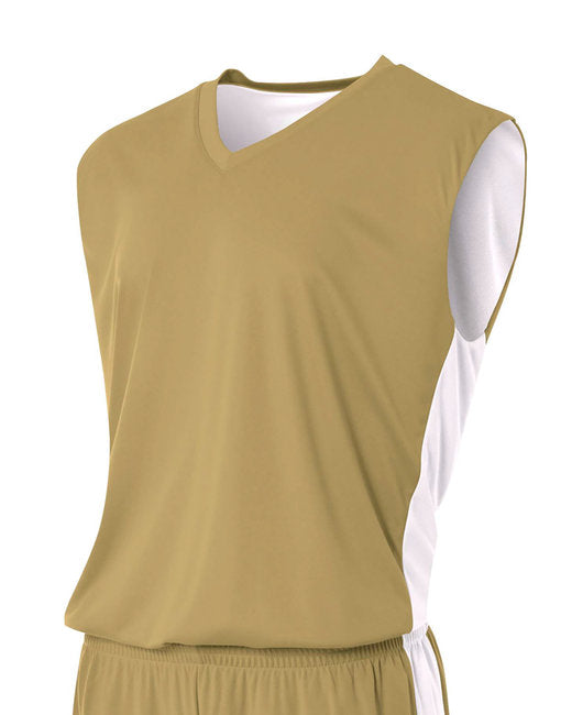 N2320 A4 Adult Reversible Moisture Management Muscle Shirt