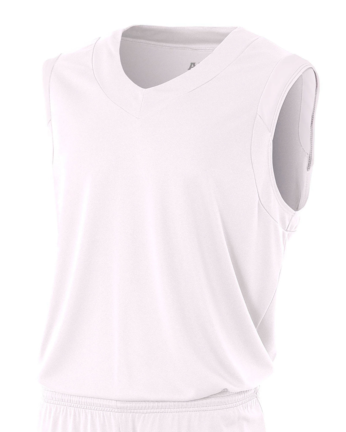 N2340 A4 Adult Moisture Management V Neck Muscle Shirt