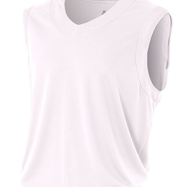 N2340 A4 Adult Moisture Management V Neck Muscle Shirt