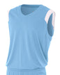 NB2340 A4 Youth Moisture Management V Neck Muscle Shirt