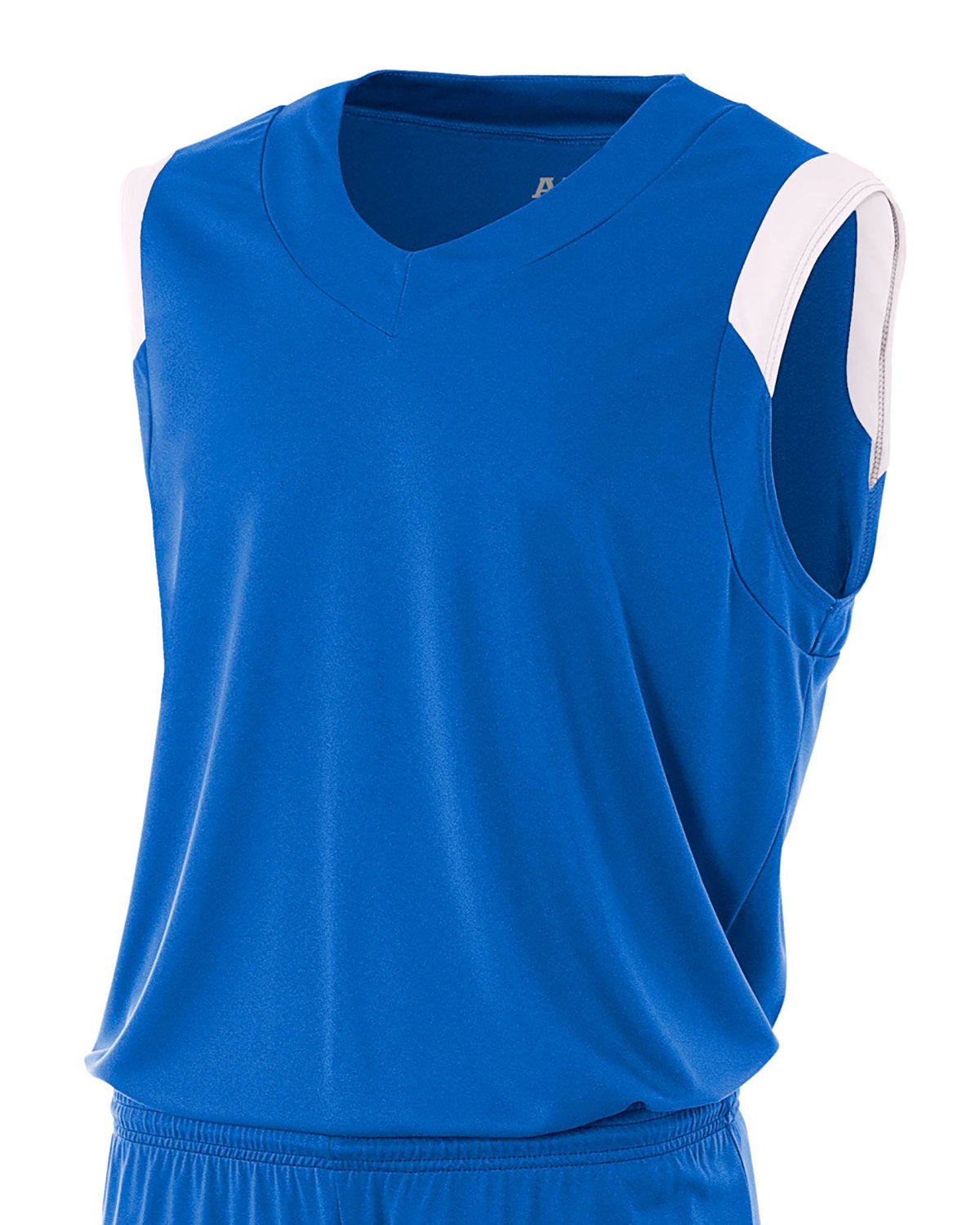 N2340 A4 Adult Moisture Management V Neck Muscle Shirt