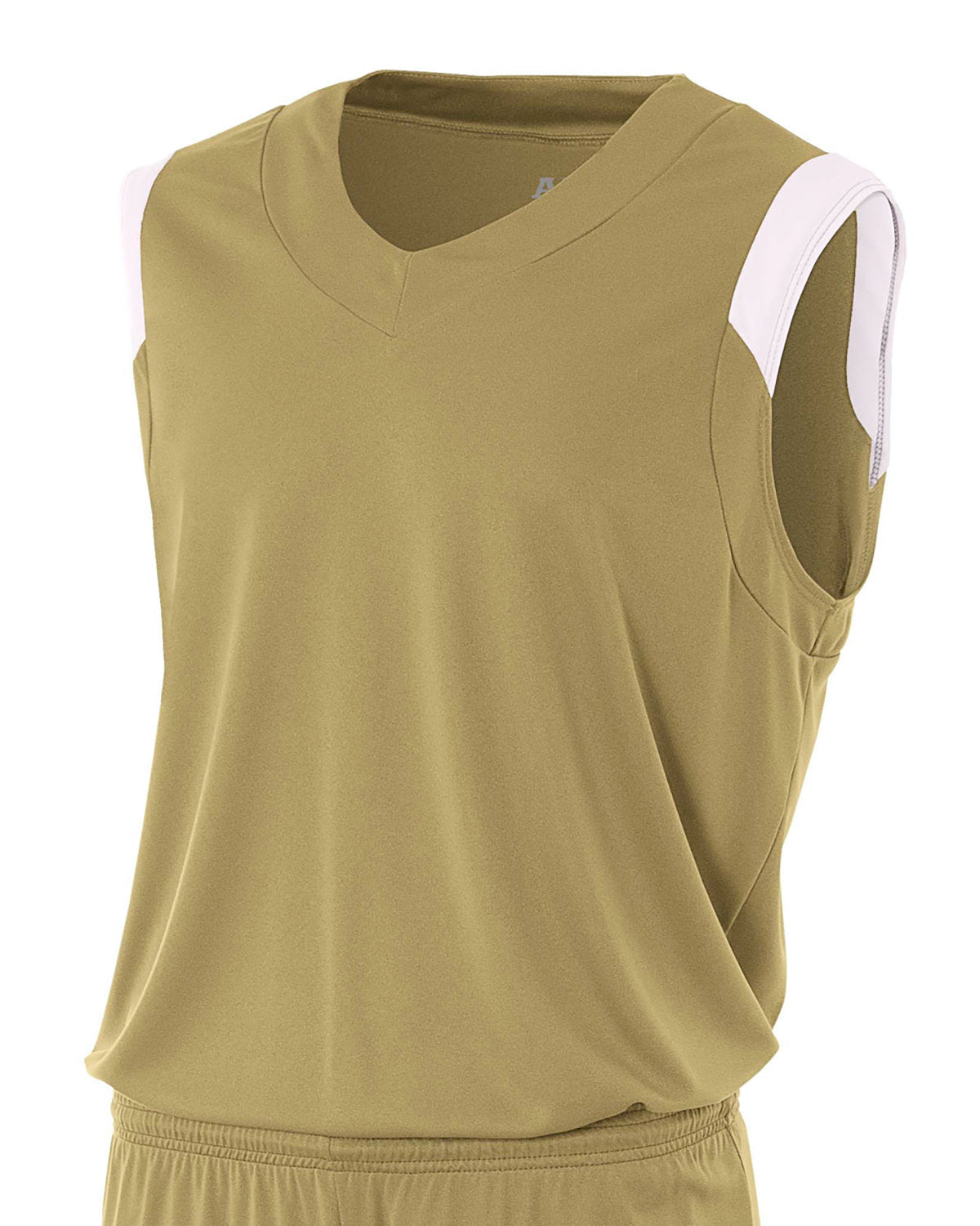 N2340 A4 Adult Moisture Management V Neck Muscle Shirt