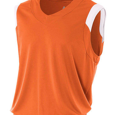 N2340 A4 Adult Moisture Management V Neck Muscle Shirt